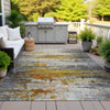 Piper Looms Chantille Abstract ACN2034 Copper Machine Washable Area Rug Outdoor Lifestyle Image Feature