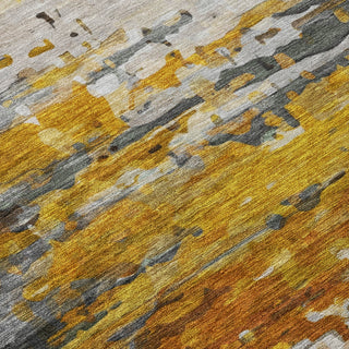 Piper Looms Chantille Abstract ACN2034 Copper Machine Washable Area Rug Swatch Image