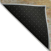 Piper Looms Chantille Abstract ACN2034 Khaki Machine Washable Area Rug Backing Image