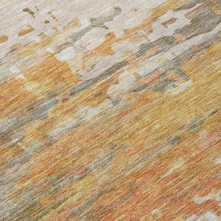Piper Looms Chantille Abstract ACN2034 Khaki Machine Washable Area Rug Swatch Image