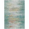 Piper Looms Chantille Abstract ACN2034 Teal Machine Washable Area Rug main image