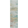Piper Looms Chantille Abstract ACN2034 Teal Machine Washable Area Rug Runner Main Image
