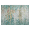 Piper Looms Chantille Abstract ACN2034 Teal Machine Washable Area Rug Scatter Main Image