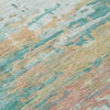 Piper Looms Chantille Abstract ACN2034 Teal Machine Washable Area Rug Swatch Image