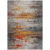 Piper Looms Chantille Abstract ACN2034 Terracotta Machine Washable Area Rug main image