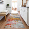 Piper Looms Chantille Abstract ACN2034 Terracotta Machine Washable Area Rug Runner Lifestyle Image Feature