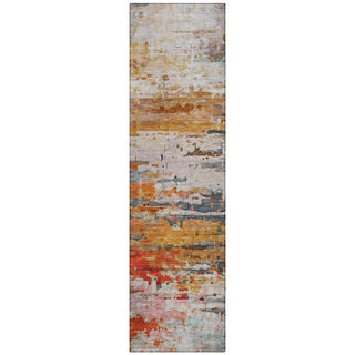 Piper Looms Chantille Abstract ACN2034 Terracotta Machine Washable Area Rug Runner Main Image