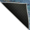 Piper Looms Chantille Abstract ACN2035 Blue Machine Washable Area Rug Backing Image