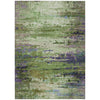 Piper Looms Chantille Abstract ACN2035 Green Machine Washable Area Rug main image