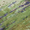 Piper Looms Chantille Abstract ACN2035 Green Machine Washable Area Rug Swatch Image