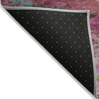 Piper Looms Chantille Abstract ACN2035 Pink Machine Washable Area Rug Backing Image