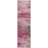 Piper Looms Chantille Abstract ACN2035 Pink Machine Washable Area Rug Runner Main Image