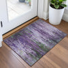 Piper Looms Chantille Abstract ACN2035 Purple Machine Washable Area Rug Scatter Lifestyle Image Feature