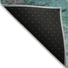 Piper Looms Chantille Abstract ACN2035 Teal Machine Washable Area Rug Backing Image