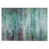 Piper Looms Chantille Abstract ACN2035 Teal Machine Washable Area Rug Scatter Main Image
