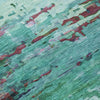Piper Looms Chantille Abstract ACN2035 Teal Machine Washable Area Rug Swatch Image