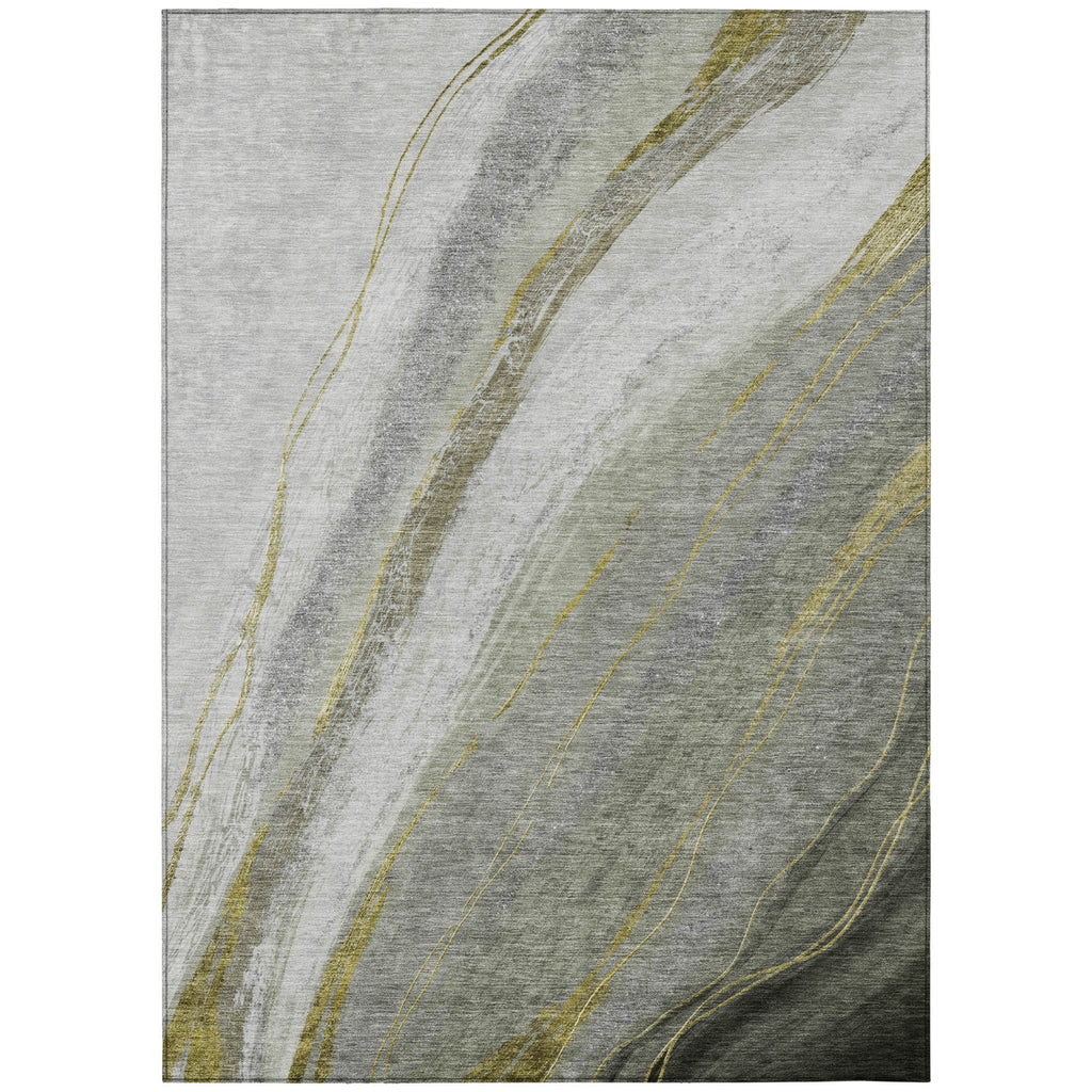 Piper Looms Chantille Swirls ACN2036 Aloe Machine Washable Area Rug main image