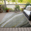Piper Looms Chantille Swirls ACN2036 Aloe Machine Washable Area Rug Outdoor Lifestyle Image Feature