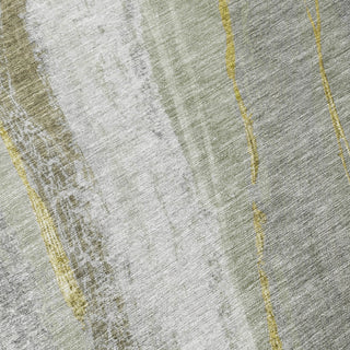 Piper Looms Chantille Swirls ACN2036 Aloe Machine Washable Area Rug Swatch Image