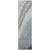 Piper Looms Chantille Swirls ACN2036 Blue Machine Washable Area Rug Runner Main Image