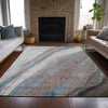 Piper Looms Chantille Swirls ACN2036 Brown Machine Washable Area Rug Lifestyle Image Feature