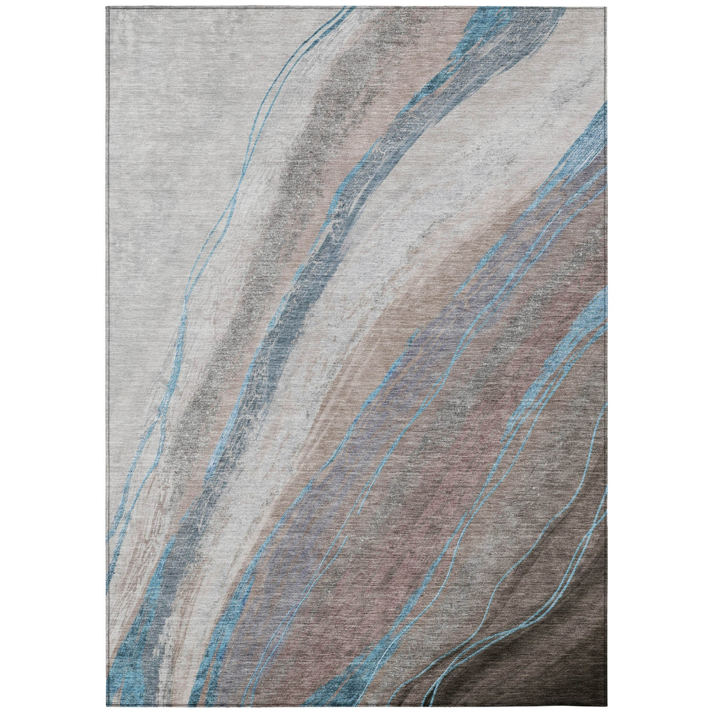 Piper Looms Chantille Swirls ACN2036 Brown Machine Washable Area Rug main image