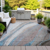 Piper Looms Chantille Swirls ACN2036 Brown Machine Washable Area Rug Outdoor Lifestyle Image Feature