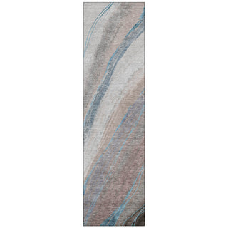 Piper Looms Chantille Swirls ACN2036 Brown Machine Washable Area Rug Runner Main Image