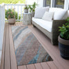 Piper Looms Chantille Swirls ACN2036 Brown Machine Washable Area Rug Runner Outdoor Lifestyle Image Feature