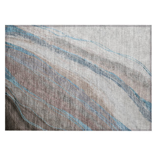 Piper Looms Chantille Swirls ACN2036 Brown Machine Washable Area Rug Scatter Main Image
