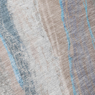 Piper Looms Chantille Swirls ACN2036 Brown Machine Washable Area Rug Swatch Image