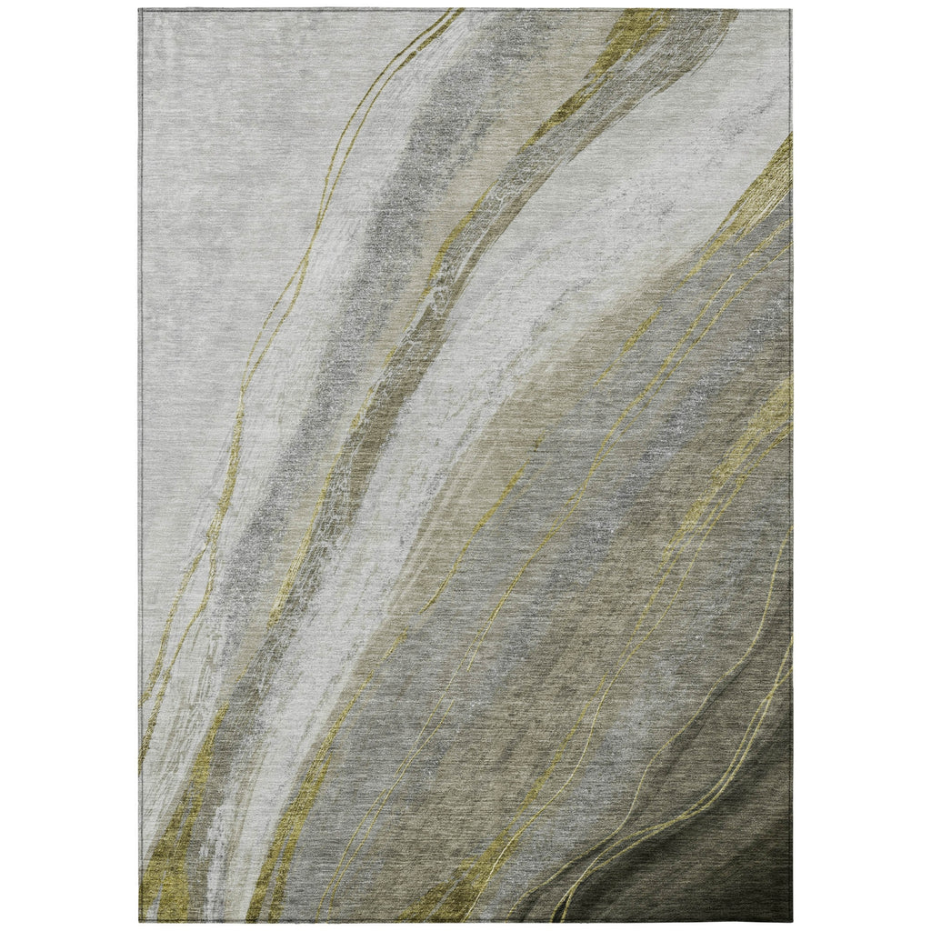 Piper Looms Chantille Swirls ACN2036 Pewter Machine Washable Area Rug main image