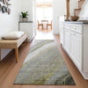 Piper Looms Chantille Swirls ACN2036 Pewter Machine Washable Area Rug Runner Lifestyle Image Feature