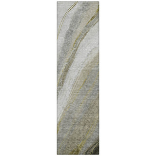 Piper Looms Chantille Swirls ACN2036 Pewter Machine Washable Area Rug Runner Main Image