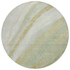 Piper Looms Chantille Swirls ACN2036 Sage Machine Washable Area Rug Round Main Image