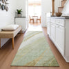Piper Looms Chantille Swirls ACN2036 Sage Machine Washable Area Rug Runner Lifestyle Image Feature