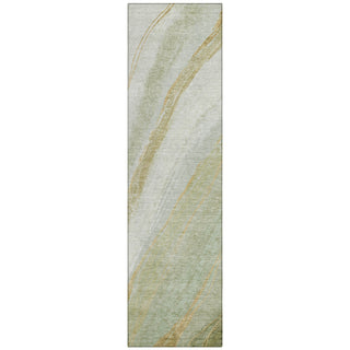 Piper Looms Chantille Swirls ACN2036 Sage Machine Washable Area Rug Runner Main Image