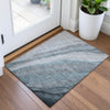 Piper Looms Chantille Swirls ACN2036 Teal Machine Washable Area Rug Scatter Lifestyle Image Feature