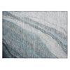 Piper Looms Chantille Swirls ACN2036 Teal Machine Washable Area Rug Scatter Main Image