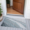 Piper Looms Chantille Swirls ACN2036 Teal Machine Washable Area Rug Scatter Outdoor Lifestyle Image Feature