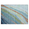 Piper Looms Chantille Swirls ACN2037 Blue Machine Washable Area Rug Scatter Main Image