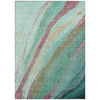 Piper Looms Chantille Swirls ACN2037 Green Machine Washable Area Rug main image
