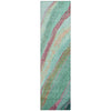 Piper Looms Chantille Swirls ACN2037 Green Machine Washable Area Rug Runner Main Image