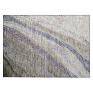 Piper Looms Chantille Swirls ACN2037 Mocha Machine Washable Area Rug Scatter Main Image