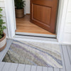 Piper Looms Chantille Swirls ACN2037 Mocha Machine Washable Area Rug Scatter Outdoor Lifestyle Image Feature