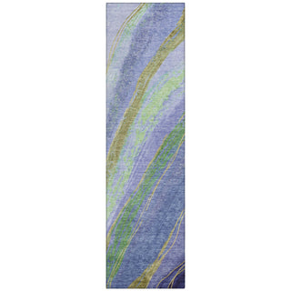 Piper Looms Chantille Swirls ACN2037 Purple Machine Washable Area Rug Runner Main Image