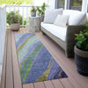 Piper Looms Chantille Swirls ACN2037 Purple Machine Washable Area Rug Runner Outdoor Lifestyle Image Feature