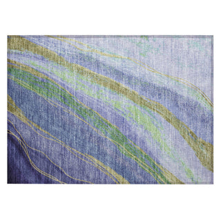 Piper Looms Chantille Swirls ACN2037 Purple Machine Washable Area Rug Scatter Main Image