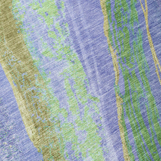 Piper Looms Chantille Swirls ACN2037 Purple Machine Washable Area Rug Swatch Image
