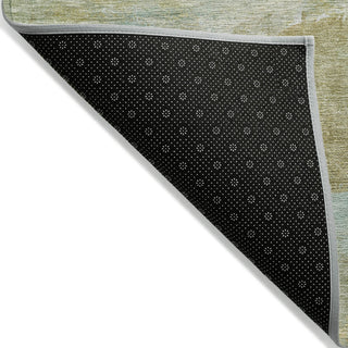 Piper Looms Chantille Abstract ACN2039 Beige Machine Washable Area Rug Backing Image